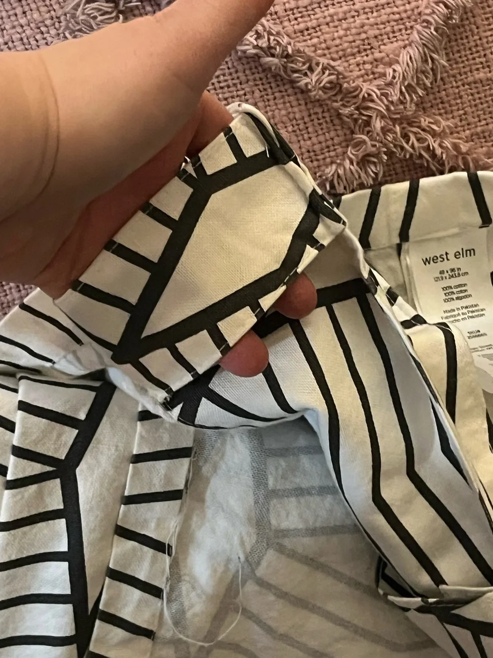 West Elm geometric linear